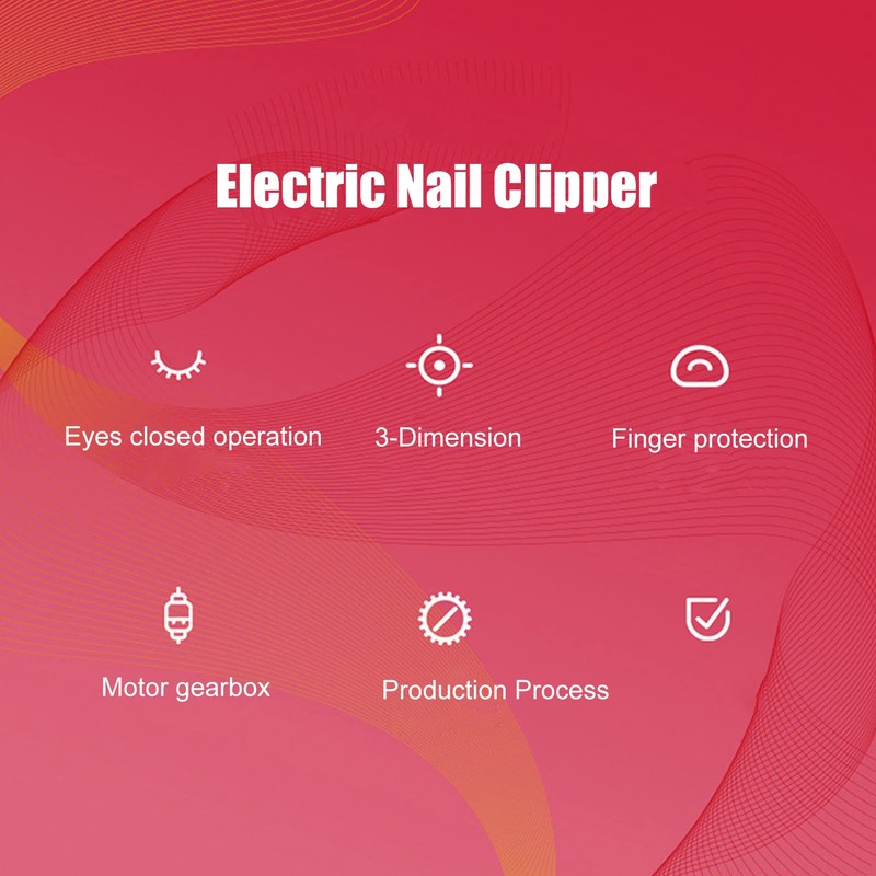 Akozon Electric Nail File USB Charging Automatic Intelligent Care Drill