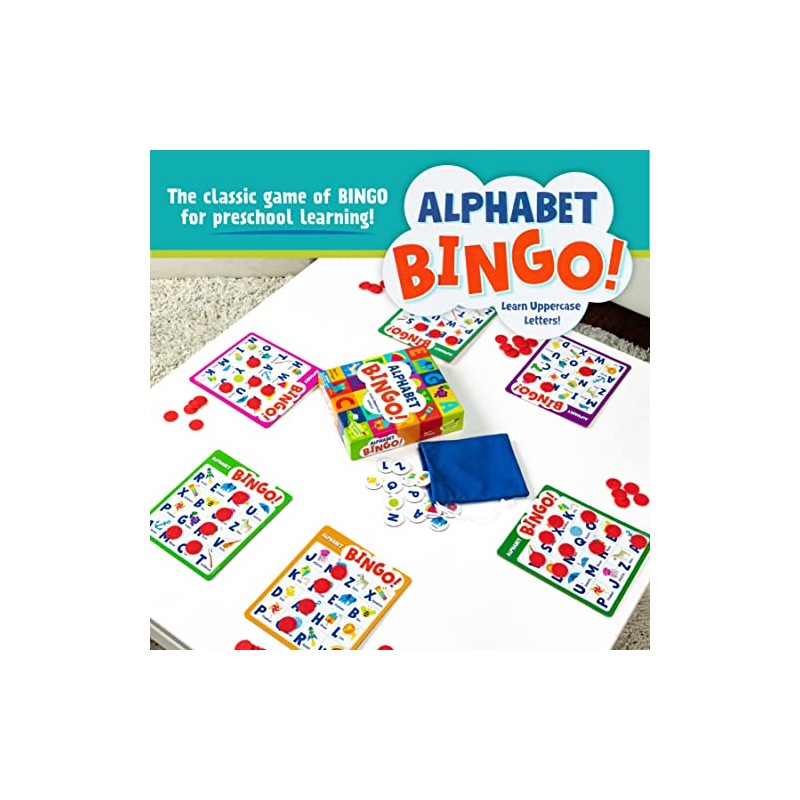 Peaceable Kingdom Alphabet Bingo! Letter Learning Game for Kids