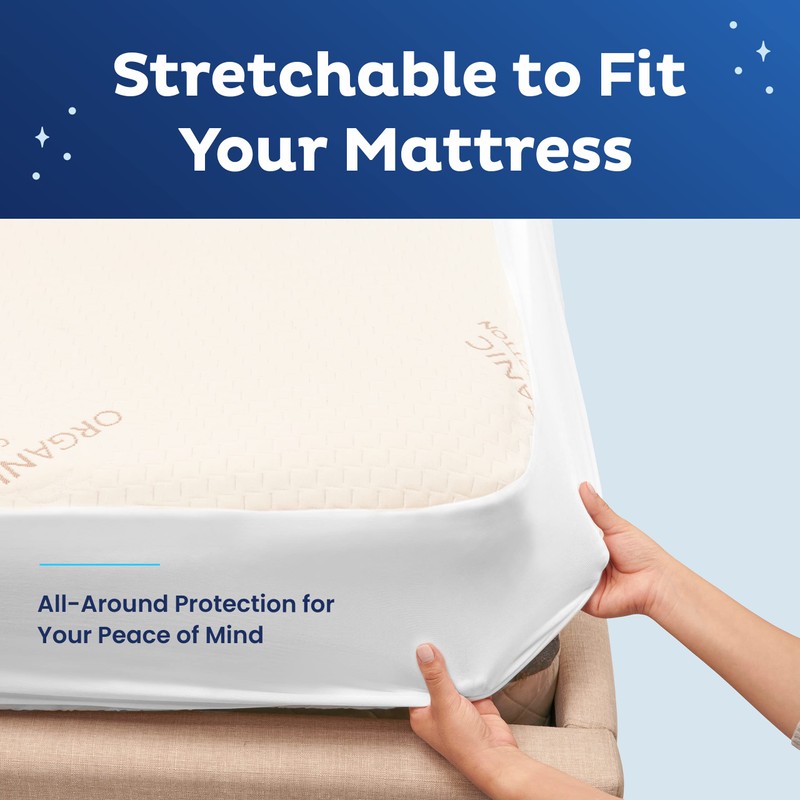 Memory Foam Mattress Protector – Organic Cotton with Eco-Friendly Greenshield