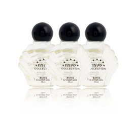 25 ml Euro London Collection Bath & Shower Gel SHEL BOTTLE-,Easy To carry, Eurosplash Amenities Hotel B&B Guest House Gym Travel (Pack Of 25)