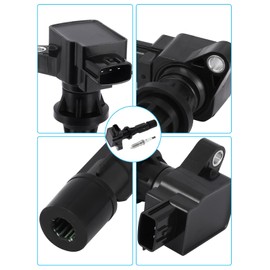 TAUTOY UF540 Ignition Coil Pack Spark Plug 4PCS For Mazda CX-7 2.3L 2.5L 2007-2012,MX-5 Miata 2.0L 2006-2015,3 Sport 2.0L 2.3L 2.5L 2006-2013,6 2.3L 2.5L 2006-2013,5C1740 L3G218100 90083