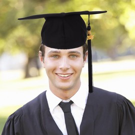 VALICLUD Matte Graduation Cap with 2025 Tassel Class of 2025 Graduation Hat Adjustable Mortarboard Hat