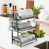 Bepatio 2 Tier Dish Drying Rack,Stainless Steel Dish Rack With