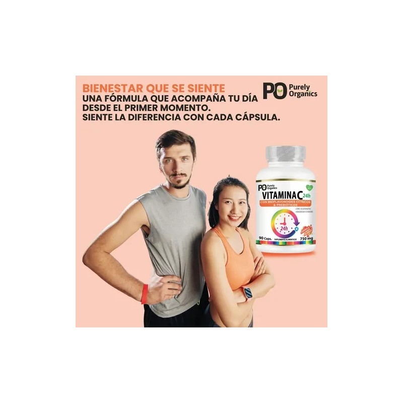 Purely Organics Combo 2 Vitamina C24h De Liberación Prolongada 90