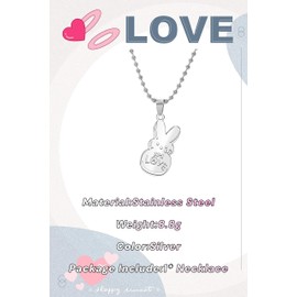 Ticome Lil-Peep Necklace Stainless Steel Rapper Pendant Gifts for Young Singer Fans,Simple Personality Fashion Jewelry Hip Hop Trend LOVE Necklace(Silver)