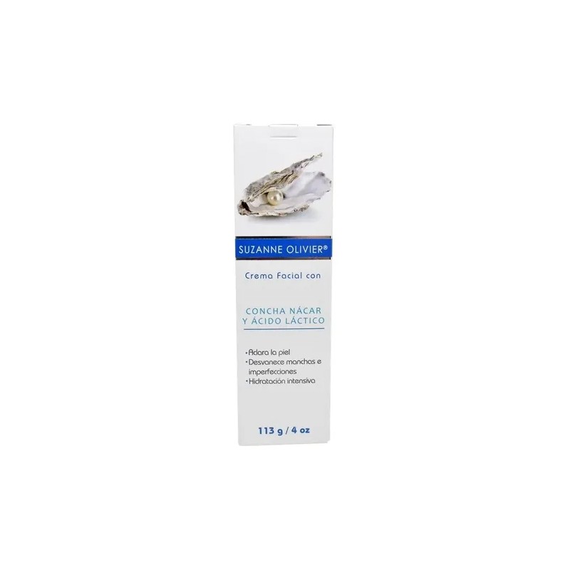Crema Facial Concha Nácar Y Ácido Láctico Aclara Manchas 2pz