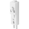 Prime-Line U 9868 White Plastic Sliding Door Lock with Bushing