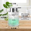 Bathroom Glass Soap Dispenser with Durable Rust-Proof Plastic Liquid Pump