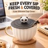 10cm Silicone Cup Cover for Drinks – Heat-Resistant Dustproof Suction