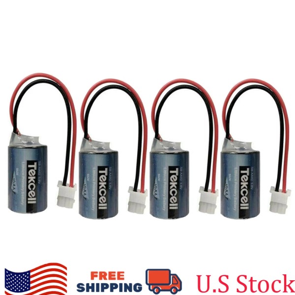 Unbranded 4pcs for Tekcell SB-AA02 3.6V Li-on Battery 1/2AA 1200mAh