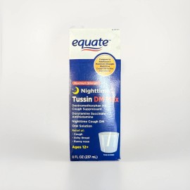 Equate Maximum Strength Nighttime Tussin DM Max 8oz (3 PACK)