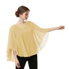 Casual Chiffon Cape Soft Shawl Sheer Shrugs Poncho Capelets shawls