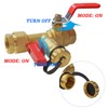 Hourleey 3/4 Inch IPS Isolator Tankless Water Heater Service Valve
