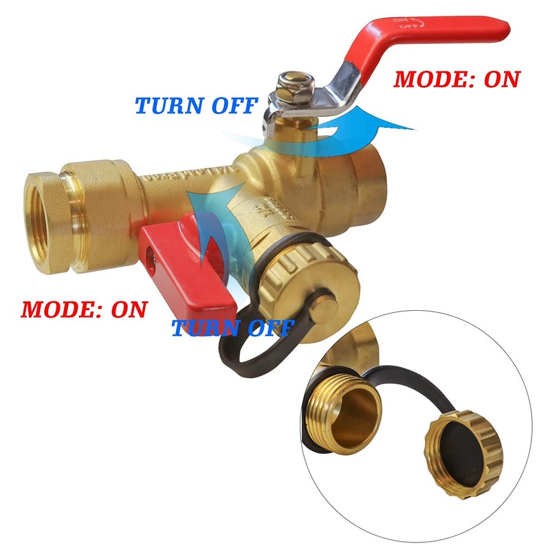 Hourleey 3/4 Inch IPS Isolator Tankless Water Heater Service Valve