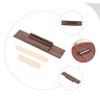 Mikinona 3sets Ukulele Saddle Nut Set Height Bridge Accessories for