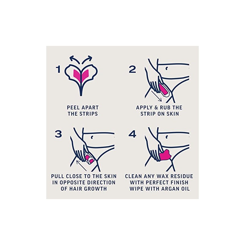 Veet Expert Bikini Cold Wax Strips, Sensitive Skin, 16 Strips,