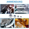 HXJDAM M6 Nuts DIN985 Nylock Nuts 60 Piece Lock Nuts