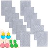 XunYee 12 Pcs Polymer Clay Texture Sheets for Earrings Jewelry