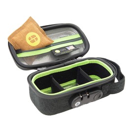 STASHLOGIX SMELL CONTROL BAG with Combination Lock Smell Free Storage Bag: The Silverton (Medium-Black)