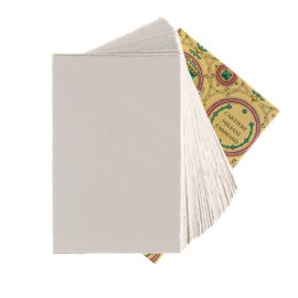 Fabriano Medioevalis Single Cards, 100/Pkg, 3.4" x 5.25", White, 71-63218