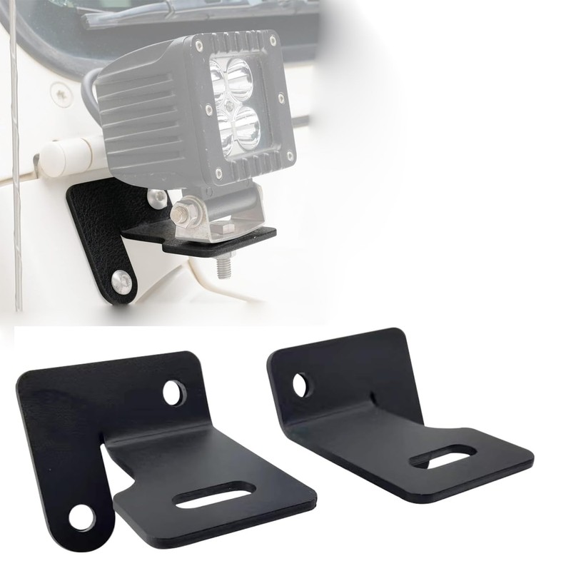 Lower Hinge Light Mounting Brackets Fit for 87-06 Jeep Wrangler