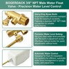 BOGERDACK 1PCS 3/8" NPT Male Water Float Valve, Automatic Fill