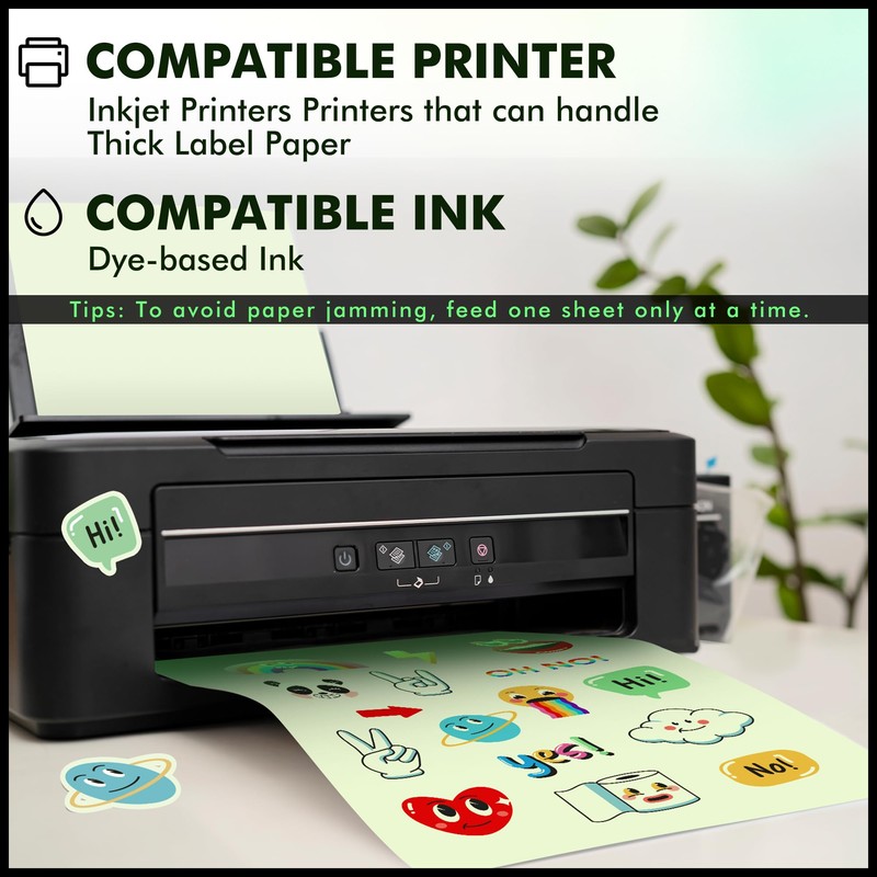 A-SUB Glow in The Dark Printable Vinyl Sticker Paper for