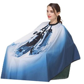 BIUDECO 2pcs Vintage Print Hair Cutting Cape for Adults Pongee Salon Apron Easy to Clean Breathable Hairdresser Styling Cape for Haircuts and Dyeing