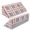 Wedge Pillow R Shaped Removable Slip Resistance Plaid Pattern Bedsore
