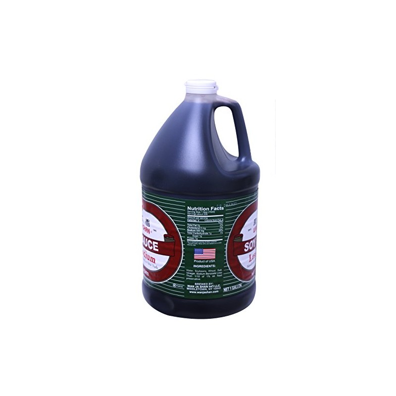 Wan Ja Shan Less sodium soy sauce 1 Gallon