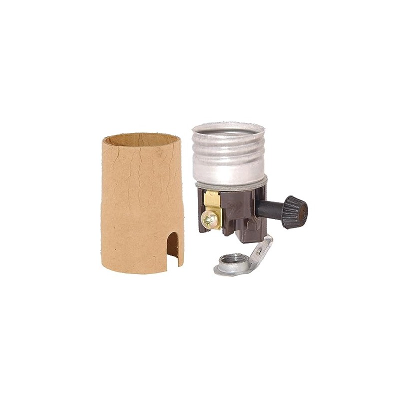 B&P Lamp® On/Off Med. Base Socket Interior with 1/8F Threaded