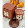 K_R Pumpkin Spice Scented Candle, Hand Poured, 8.5 oz, 50-60