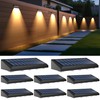 AUDLES Solar Fence Lights Outdoor, 8 Pack Fence Lights Solar