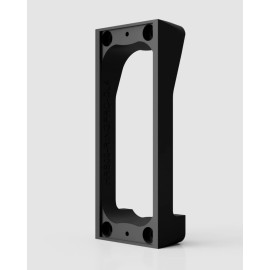 Hidden River Lab Ring PRO / PRO2 video doorbell Dutch Lap 4" siding mounting bracket - Black, Ring PRO