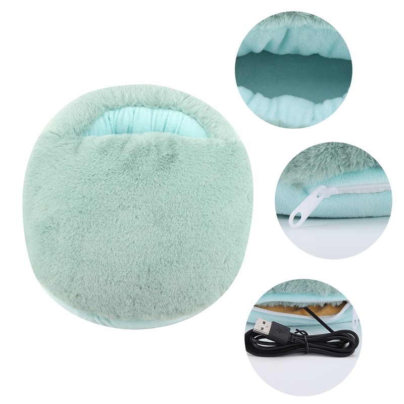 USB Foot Warmer Cushion Electric Heater for Winter Office Heating