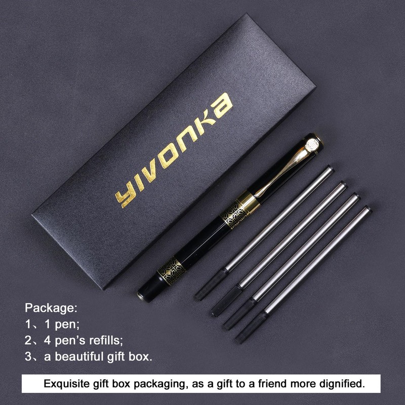 YIVONKA Ballpoint Pen Black Refill,business pens,Luxury Pen,Best Ball Pen Gift