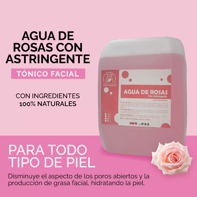 Productos Mart Mexico Agua De Rosas Hidratante Con Astringente 10