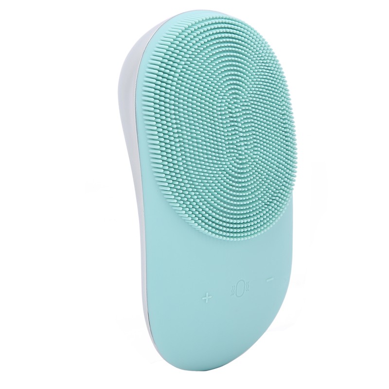 2 in 1 Electric Face Cleansing Brush Silicone Sonic Vibration