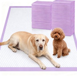 Gimars XXL 30“x36” Thicken 6 Layers Ultra Absorbency Dog Pee Pad Extra Large 3S Quick Dry Leakproof Disposable Urine Pads for Dogs, Cats, Rabbits Pets Purple