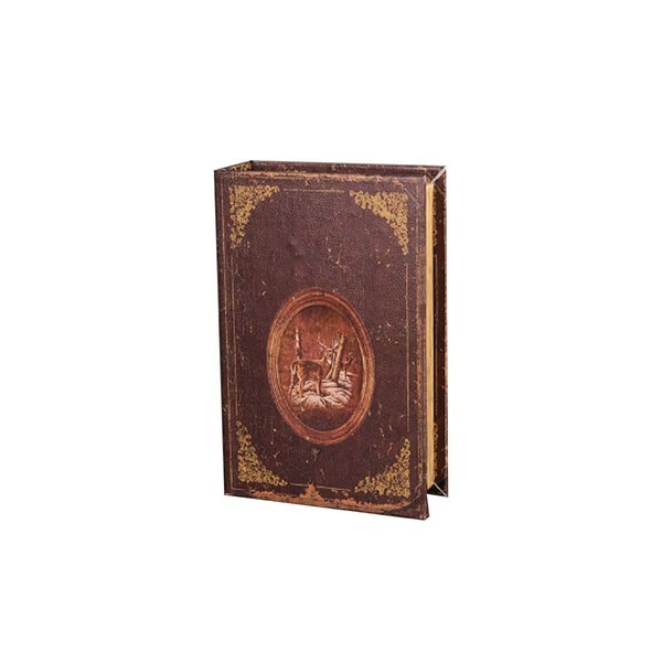 le lien Book-shaped Trinket Case, Western Book, Interior, Antique Storage, Secret Box, Retro Antique Style Book-shaped Trinket Case, Photo Props
