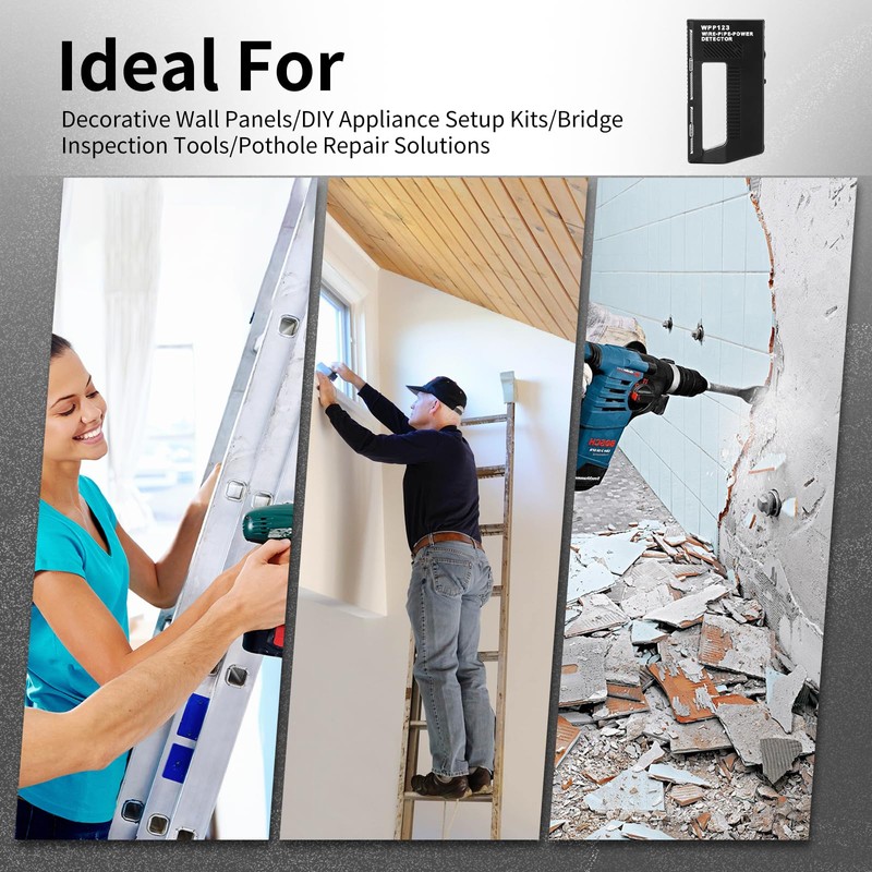 WPP123 Multi-Function Wall Scanner Detector for Metal, Pipes & Wires