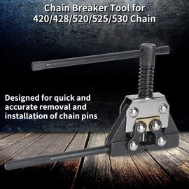 Acouto Chain Breaker Tool 420 428 520 525 530 Motorcycle Roller Chain Cutter Breaker Detacher Splitter Tool Motorcycle ATV Pitch Riveting Tool