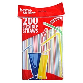 Home Smart Flexible Straws 200 Count
