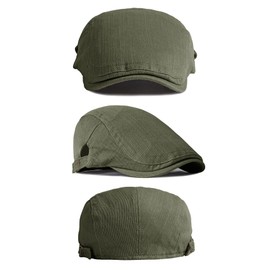 FBBULES Beret Hats, Flat Caps, Breathable Peaked Cap, Sun Protection, Hunting Hats, Outdoor Caps, Gatsby Newspaper Boy Hat, Casual Cap, Summer Hat, Berets for Men and Women, Green 3