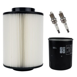 RARAYC ATV Spark Plug Air/Oil Filter Kit Compatible wiht Polaris RZR 800 Ranger 800 XP 2009-2014 Replaces 1240482 2540086