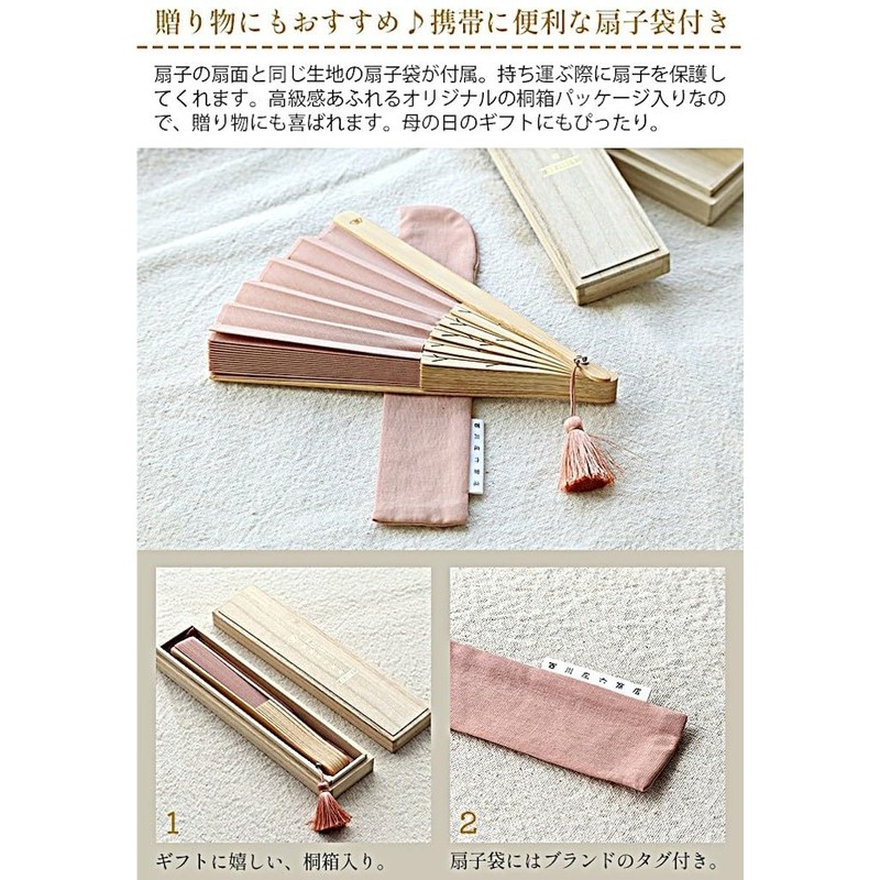 Nishikawa Shoroku Shoten Koeda Fan, Cherry Blossom