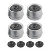 4pcs 1.98" Trailer Axle Dust Cap Cup Grease Cover Hub