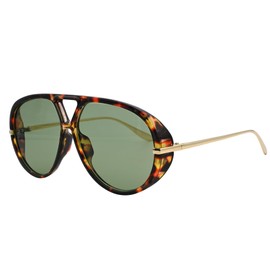 Teumire Trendy Oversized Aviator Sunglasses for Women Men Retro Big Large Shield Sun Glasses Vintage Shades(Leopard/Green)