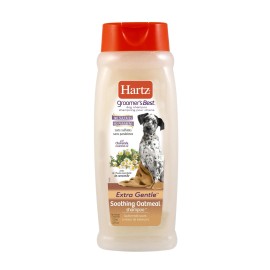 junyanbb (5 pack) Hartz Groomer's Best Extra Gentle Soothing Oatmeal Shampoo for Dogs