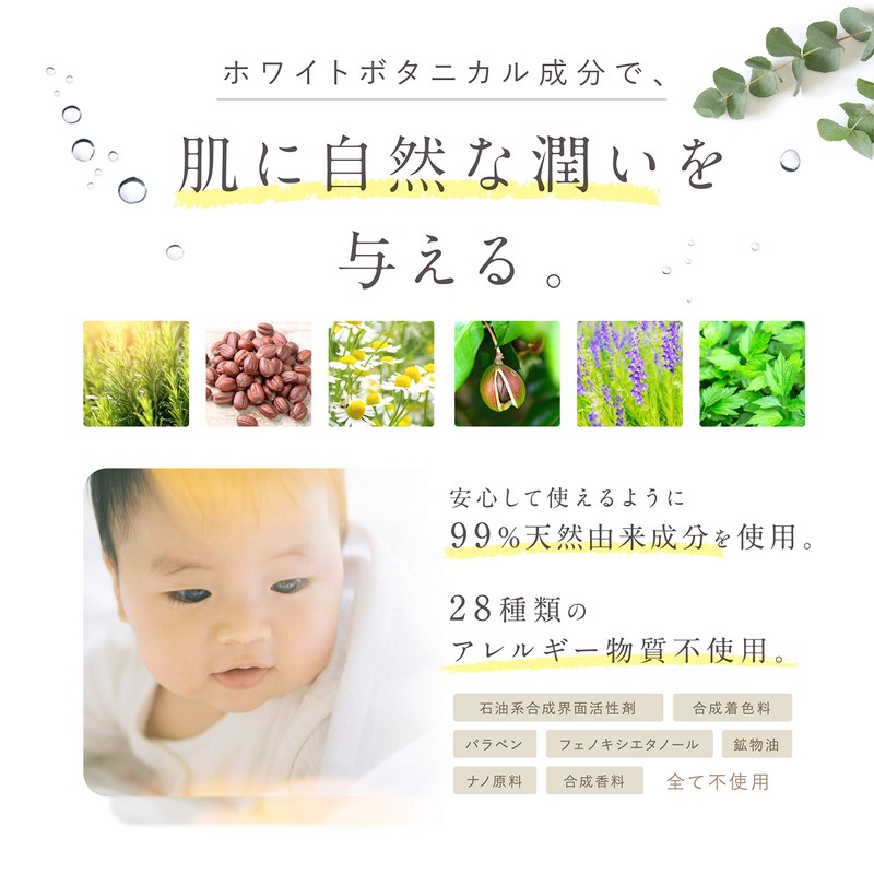 anonebaby Moist Baby Wash (Baby Soap, Body Soap, Moisturizing, Hypoallergenic,